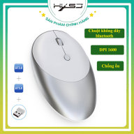 Chuột không dây HXSJ T36 Công nghệ quang học DPI 1600, Chuột 3 chế độ Bluetooth 2 chế độ 3.0 và 5.0 khoảng cách kết nối 10m nhỏ nhẹ-BẢO HÀNH 12 THÁNG HÀNG CHÍNH HÃNG thumbnail