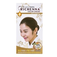 [HCM]Nhuộm tóc dạng gội Richenna Color Cream Red Ginseng Light Chestnut 4N60 60g - Nâu hạt dẻ hồng sâm thumbnail