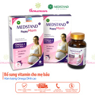 Viên bà bầu bổ sung dưỡng chất và vitamin tổng hợp cho bà bầu Medstand Happy Mom hộp 30 viên tăng cường sức đề kháng vitamin D E canxi omega 3 DHA cho thai nhi an toàn cho phụ nữ mang thai và cho con bú thumbnail
