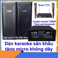 [Trả góp 0%]Dàn karaoke gia đình cặp loa 3 tấc đôi sơn YH amply avector 7800 micro không dây bs777ii tặng usb bluetooth 10m dây loa thumbnail