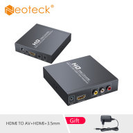 Bộ Chuyển Đổi Neoteck HDMI Sang AV Với Tai Nghe 3.5Mm 3 Loại Bộ Chuyển Đổi Nguồn Hỗ Trợ 1080P PAL NTSC Cho TV HD Và TV Cũ thumbnail