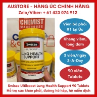 [Bill Úc, Date 06 2023] Swisse Ultiboost Lung Health Support 90 Tablets - Viên bổ phổi Swisse Lung Health được ưa chuộng 1 tại Úc, 3 viên ngày sau ăn thumbnail