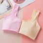 Puberty young girl bra girls underwear made of pure cotton small vest female students junior middle school students 8-16 bra without steel ring 2
