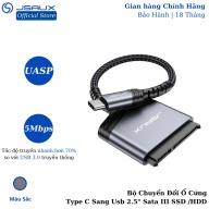Bộ Chuyển Đổi Ổ Cứng Type C Sang Usb 2.5 Sata III JSAUX Cho Ssd Hdd Cho Macbook, Laptop, Điện thoại Samsung, Oppo, Huewei... thumbnail