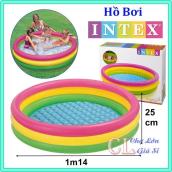 Bể Bơi Phao Cho Bé - Hồ Bơi Cầu Vồng INTEX Siêu Dễ Thương Nhiều Màu Sắc Cho Bé Loại 1m14