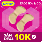 [Deal 10K] Lót gót giày 4D chống rộng, chống trầy gót, êm châm, chống rớt gót Erosska AC005