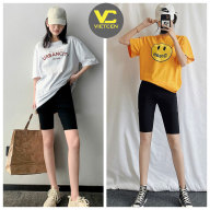 Quần legging lửng nữ nâng mông VIETCEN quần legging đùi tập gym cạp chun co giãn xuất Hàn thumbnail