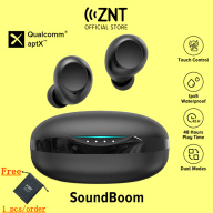 [MỚI] Tai Nghe Bluetooth ZNT SoundBoom Qualcomm aptX TM Bluetooth 5.0 Âm trầm Chống nước IPX5 Sử dụng Liên Tục 20h Kèm Hộp sạc thumbnail