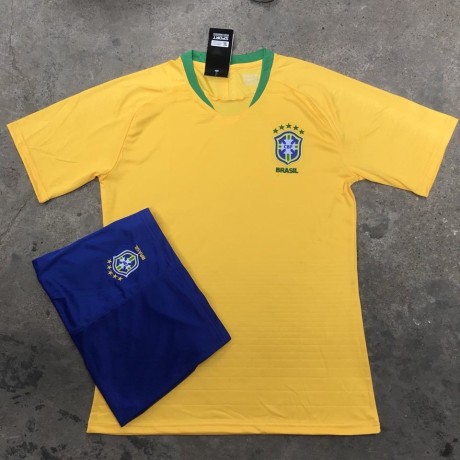 ( thun thái) bộ quần áo bóng đá Brazil 1