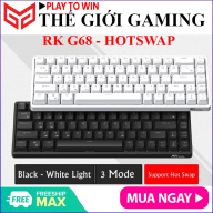 Hotswap RK G68 - Bàn phím cơ không dây Royal Kludge RK G68 Led Đơn 68 phím pin 3150mAh kết nối Bluetooth 5.1 2.4G USB - Type-C có dây dành cho máy Điện thoại, Laptop,PC và Macbook thumbnail
