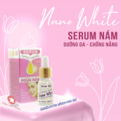 Serum ngừa nám tàn nhang, trắng da, chống nắng, chống lão hóa - Serum Nano White 10ml - Mỹ phẩm Mộc Lan