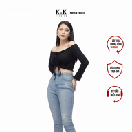 Áo Croptop K&K Fashion ASM06-26 Màu Đen thumbnail