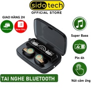 Tai nghe bluetooth không dây SIDOTECH M18 mini TWS bluetooth 5.1 âm thanh CV8 LED hiển thị pin cảm ứng vân tay thumbnail