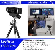 Webcam Logitech C922 quay Full HD có kèm Tripod - Camera chuyên dụng cho LiveStream thumbnail
