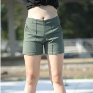 [HCM]quần short kaki nữ siêu giản phối khóa kéo thời trang hàn quốc thumbnail