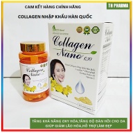 Viên uống đẹp da Collagen NaNo Q10 ,giảm thâm nám tàn nhang, da khô sạm , ngừa nếp nhăn, chống lão hóa - Hộp 60 viên , NaNo Collagen nhập khẩu Hàn Quốc thumbnail