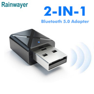 Rainwayer Bộ Chuyển Đổi Thu Âm Thanh Bluetooth 5.1 Không Dây USB Mini Loa Nhạc Gọi Điện Thoại Rảnh Tay Bộ Chuyển Đổi Bluetooth Âm Thanh Nổi Xe Hơi AUX 3.5Mm thumbnail