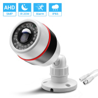 Hamrol 5MP 1080P AHD Camera 1.7MM Fisheye Lens 180Degree Panoramic Night Vision Waterproof Outdoor CCTV Security Camera thumbnail
