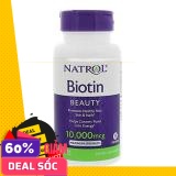 Natrol Biotin 10,000mcg hỗ trợ kích thích mọc tóc dày đẹp 100 viên thumbnail