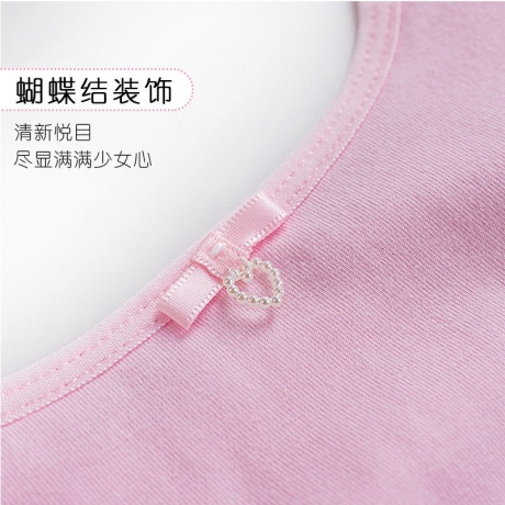 Puberty young girl bra girls underwear made of pure cotton small vest female students junior middle school students 8-16 bra without steel ring 5