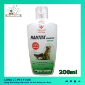 Sữa Tắm Cho Chó Mèo Hantox Xanh Diệt Phòng Bọ Chét, Ve, Mòng, Ghẻ 200ml - Long Vũ Pet Food