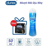 Bộ 1 chai gel bôi trơn Durex Classic 50ml tặng 1 hộp bao cao su Durex Kingtex 3c thumbnail