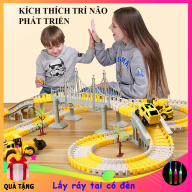 Đồ chơi trẻ em, Đồ chơi lắp ráp đường ray Ô tô và Tàu hoả gồm nhiều chi tiết hỗ trợ phát triển trí tuệ cho bé thumbnail