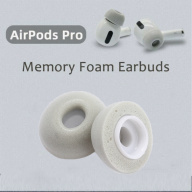 1 3 Pair Memory Foam Ear Mẹo Màu Xám Memory Foam Thay Thế Miếng Đệm Tai Tay Áo Ear Mẹo Earbuds Bìa Nút Tai Cap Cho Apple Airpods Pro thumbnail