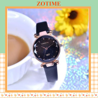 Đồng hồ nữ đeo tay cao cấp dây da kim tuyến lấp lánh DH71720 thumbnail