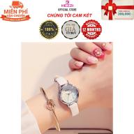 Đồng hồ nữ Kezzi K770 hàng chính hiệu KEZZI dây da mặt tròn - Đồng Hồ Nữ Thời Trang Công Sở Cao Cấp Kezzi K770 - Full Box - Dây Trắng thumbnail