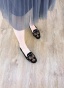 Giày búp bê giày bệt nữ Thêu họa tiết ong siêu xinh thumbnail