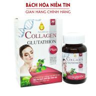 Viên uống đẹp da Collagen Glutathion Plus - Thành phần thảo dược giúp đẹp da, tăng nội tiết tố nữ - Hộp 30 viên thumbnail