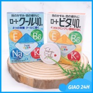 Nước Nhỏ Mắt Rohto Vita 40 Nhật Bản 12ml - Rohto Vitamin 40 - NƯỚC NHỎ MẮT ROHTO CỦA NHẬT sạch khuẩn- Nước nhỏ mắt Hàng nhật nội địa Màu vàng và màu xanh thumbnail