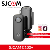 SJCAM C100+ Mini Thumb Camera 2K 30FPS H.265 12MP 2.4GHz WiFi 30M Waterproof Action Anti-shake Sports DV Camera C100+ for Tiktok