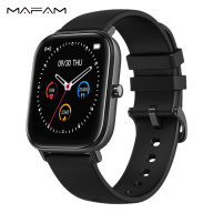 MAFAM 2021 P8SE Đồng hồ thông minh cảm ứng toàn bộ màn hình 1.4inch có thể theo dõi sức khỏe nhịp tim kết hợp GTS dùng cho điện thoại Xiaomi Huawei Samsung Realme IPhone - INTL thumbnail