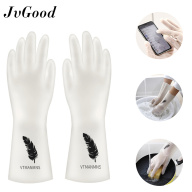 Găng tay gia dụng JvGood bằng cao su dày dặn, chống đâm thủng, chống trượt, có thể tái sử dụng, dùng khi rửa chén giặt giũ làm vườn thumbnail