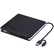 External CD DVD Burner and Reader with USB 3.0, Type-C Portable, Plug&Play, Superdrive for Laptops, Desktop PC, Macbooks thumbnail