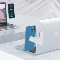 Giá đỡ từ tính điện thoại gắn với laptop bằng hợp kim nhôm không rỉ có thể điều chình góc để điện thoại thumbnail