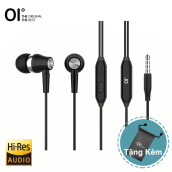 OI J3 Tai nghe chơi game nhét tai có dây loại bỏ tiếng ồn Âm thanh HIFI kèm Micrô HD-Màu Đen