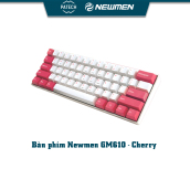 PATECH Bàn phím cơ Dual mode NEWMEN GM610 Cherry 60% Led RGB - Hàng chính hãng