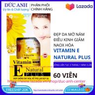 Vitamin E Natural Plus 60 viên chống lão hóa da hỗ trợ làm đẹp da trẻ hóa 60 viên thumbnail