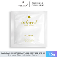 Kem trang điểm chống nắng đa năng Sakura CC Cream Flawless Control Base 1,5g thumbnail