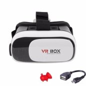 [HCM]Kính thực tế ảo VR Box phiên bản 2 Tặng 1 Cáp OTG + 1 giá đỡ điện thoại hình con heo