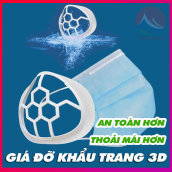 [HCM]Giá Đỡ 3D Cho Khẩu Trang Giúp Đeo Khẩu Trang Dễ Thở Hơn Không Bị Tạo Hơi Làm Mờ Khi Đeo Kính phụ kiện miếng lót cho khẩu trang CuuLongstore