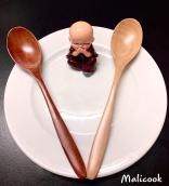 Thìa gỗ ăn cơm cán ngắn kiểu Nhật Bản [GIẢM GIÁ ĐẶC BIỆT-FREESHIP] MALICOOK