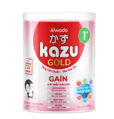 Sữa bột Aiwado KAZU GAIN GOLD 1+ 350g (12 - 24 tháng) - Tinh tuý dưỡng chất Nhật Bản