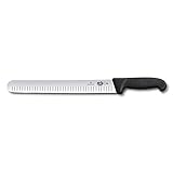Victorinox 12 Inch Slicing Knife | High Carbon Stainless Steel Granton Blade for Efficient Slicing,...