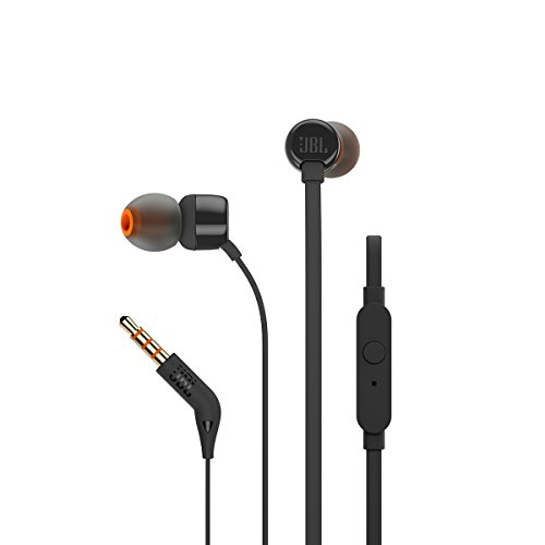 JBL T160 in-Ear Headphones with Mic (Black)