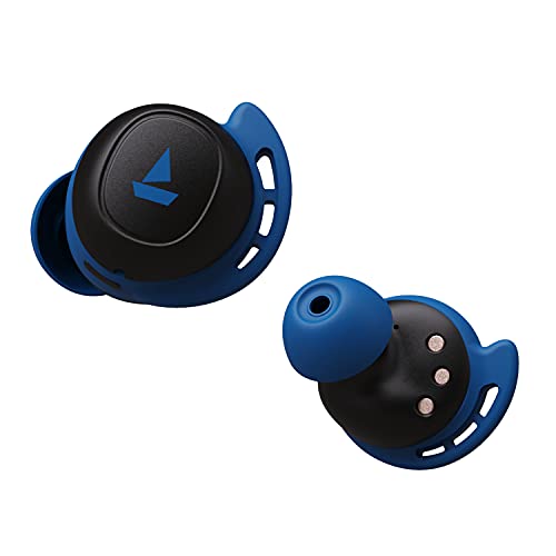 boAt Airdopes 441 TWS Ear-Buds with IWP Technology, Immersive Audio, Up to 30H Total Playback, IPX7 Water Resistance, Super Touch Controls, Secure Sports Fit & Type-C Port(Sporty Blue)