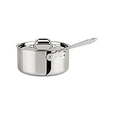 All-Clad - 8701004398 All-Clad 4203 Stainless Steel Tri-Ply Bonded Dishwasher Safe Sauce Pan with...